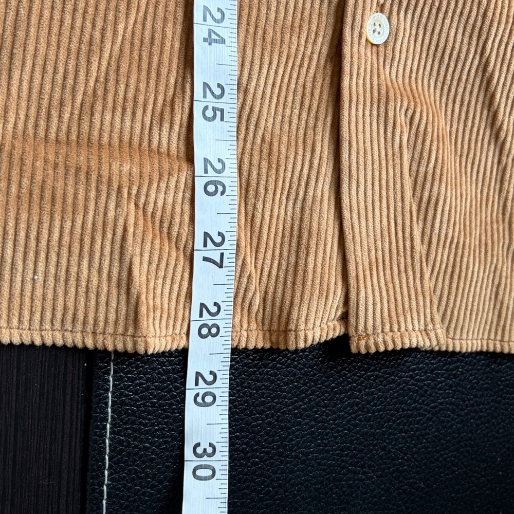 AYR The Deep End Corduroy Button Up Shirt Chipwich Tan Womens Camel Sz XL - Picture 14 of 14